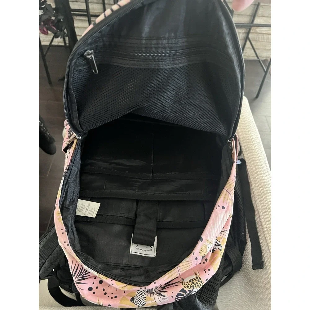 Vaschy pink animal print‎ backpack medium